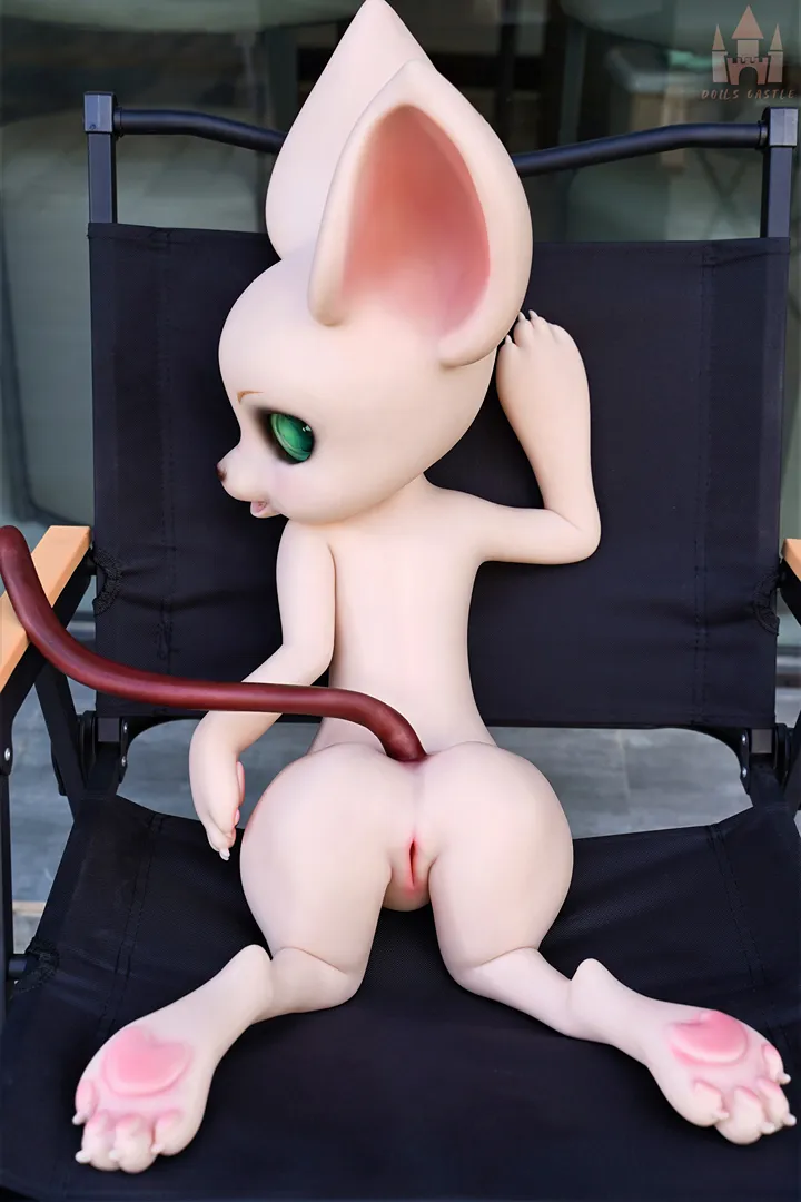 80cm (2ft7) Furry All-In-One Silicone Sex Doll - Cheese Mouse